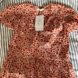 Christy Dawn Dawn Dress in Mandarin Ditsy Field S